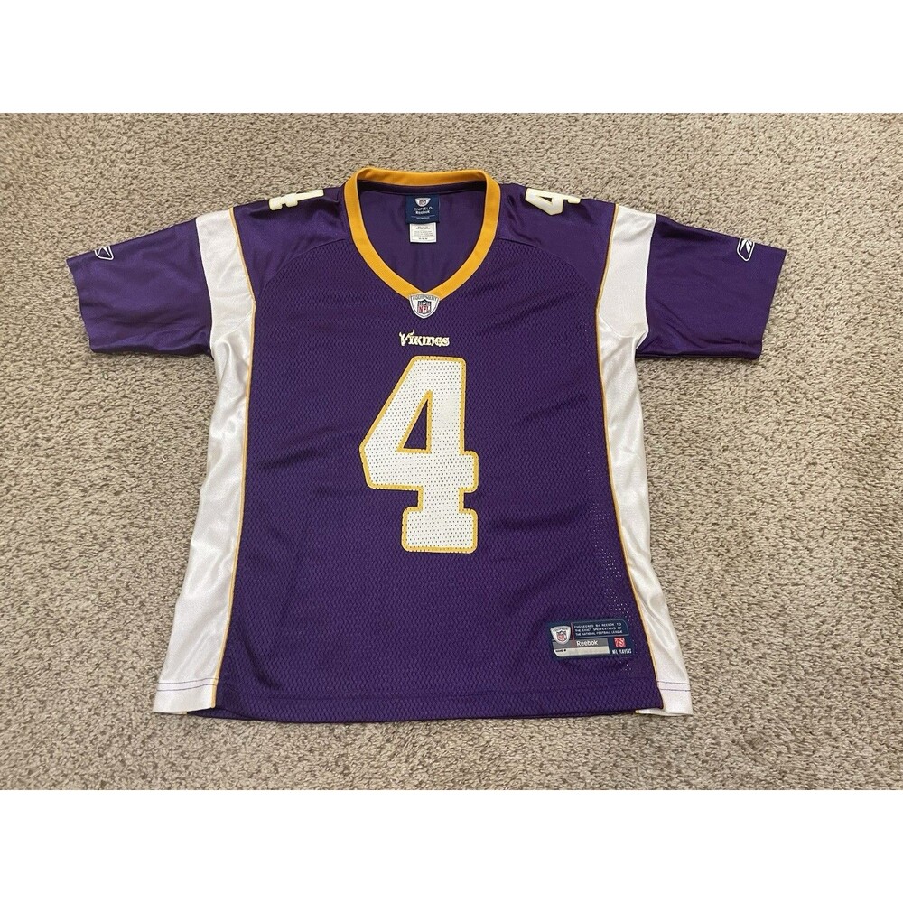 Reebok NFL  Minnesota Vikings Brett Favre Jersey #4 Purple Womens Size M